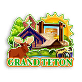 Магнит на холодильник для Гранд-Титон, Вайоминг, США, 929