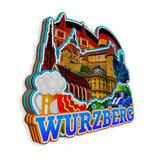 Kühlschrankmagnet für Würzberg Deutschland 1213