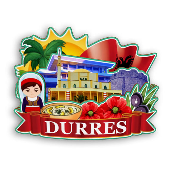 Refrigerator Magnet for Durres Albania  2455