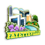 Kühlschrankmagnet für Fayetteville Arkansas USA 333