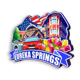 Kühlschrankmagnet für Eureka Springs Arkansas USA 342