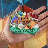 Refrigerator Magnet for Liepaja Latvia  2491