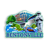 Kühlschrankmagnet für Bentonville Arkansas USA 341