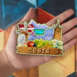 Refrigerator Magnet for Cesis Latvia  2492