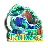 Магнит на холодильник для Фэрбенкса, Аляска, США, 105