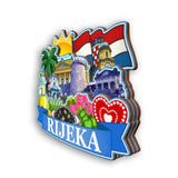 Kühlschrankmagnet für Rijeka Kroatien 2225