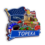 Kühlschrankmagnet für Topeka Kansas USA 952
