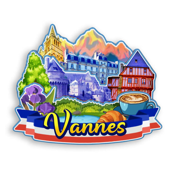 Refrigerator Magnet for Vannes France  1330