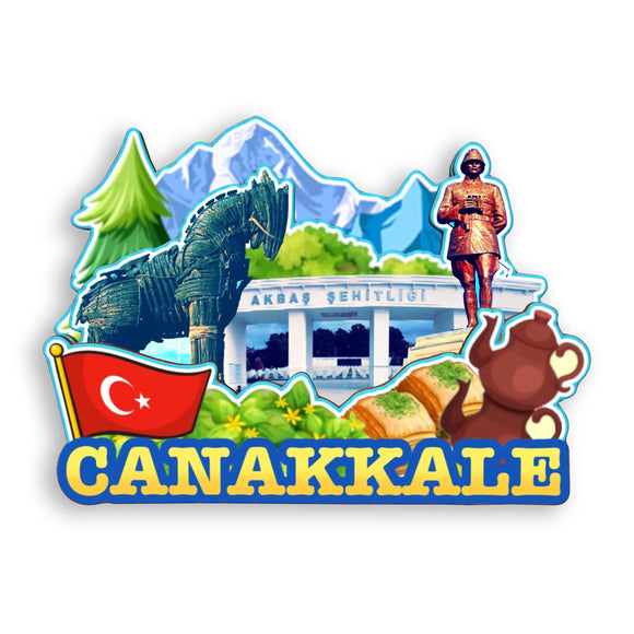 Refrigerator Magnet for Canakkale Turkey  1674