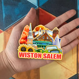 Refrigerator Magnet for Winston-Salem North Carolina USA  1095