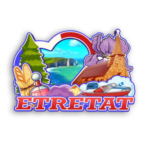 Refrigerator Magnet for Etretat France  2569
