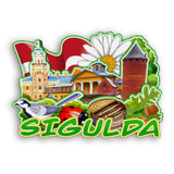 Refrigerator Magnet for Sigulda Latvia  2495
