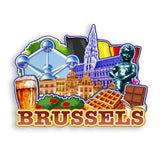 Refrigerator Magnet for Brussels Belgium  2003