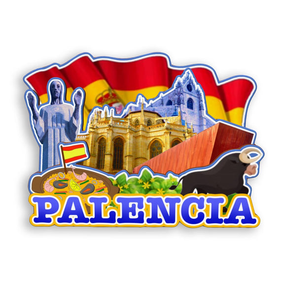 Refrigerator Magnet for Palencia Spain  1509