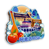 Refrigerator Magnet for Aksu, Xinjiang, China  628
