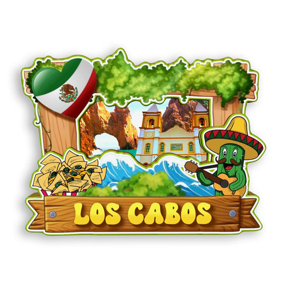 Refrigerator Magnet for Los Cabos Mexico  1806