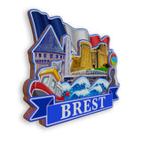 Refrigerator Magnet for Brest France  1328
