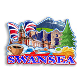 Refrigerator Magnet for Swansea UK  2861