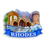 Refrigerator Magnet for Rhodes Greece  1711