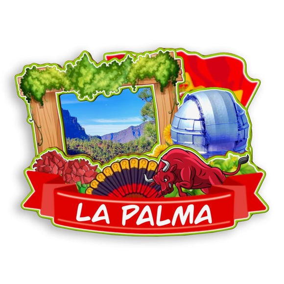 Refrigerator Magnet for La palma Spain  1584