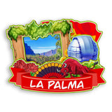 Refrigerator Magnet for La palma Spain  1584