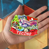 Refrigerator Magnet for Ticino Switzerland  2056