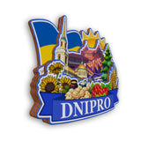 Refrigerator Magnet for Dnipro Ukraine  2399
