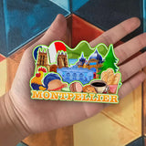 Refrigerator Magnet for Montpellier France  2578
