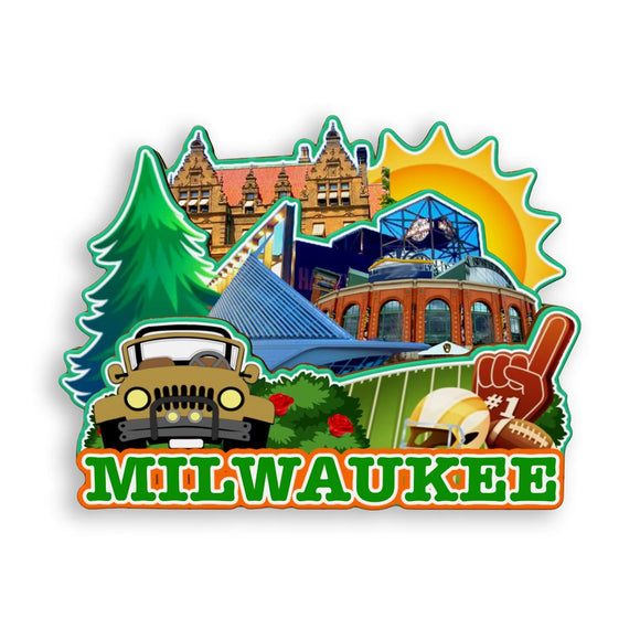 Refrigerator Magnet for Milwaukee Wisconsin USA  911