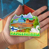 Refrigerator Magnet for Hameenlinna Finland  2352