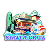 Kühlschrankmagnet für Santa Cruz, Kalifornien, USA 240