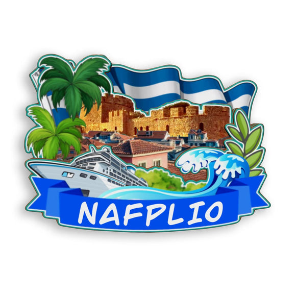 Refrigerator Magnet for Nafplio Greece  1727