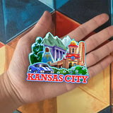 Refrigerator Magnet for Kansas City Missouri USA  1020