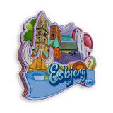 Refrigerator Magnet for Esbjerg Denmark  2080