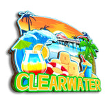 Kühlschrankmagnet für Clearwater Florida USA 190