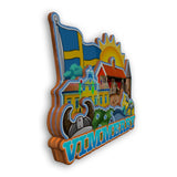 Refrigerator Magnet for Vimmerby Sweden  2187