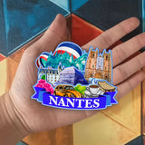 Refrigerator Magnet for Nantes France  1333