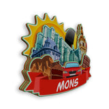 Refrigerator Magnet for Mons Belgium  2012