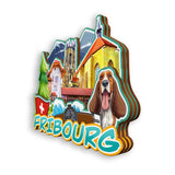 Refrigerator Magnet for Fribourg Switzerland  2063
