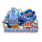 Refrigerator Magnet for Reykjavik Iceland  2244