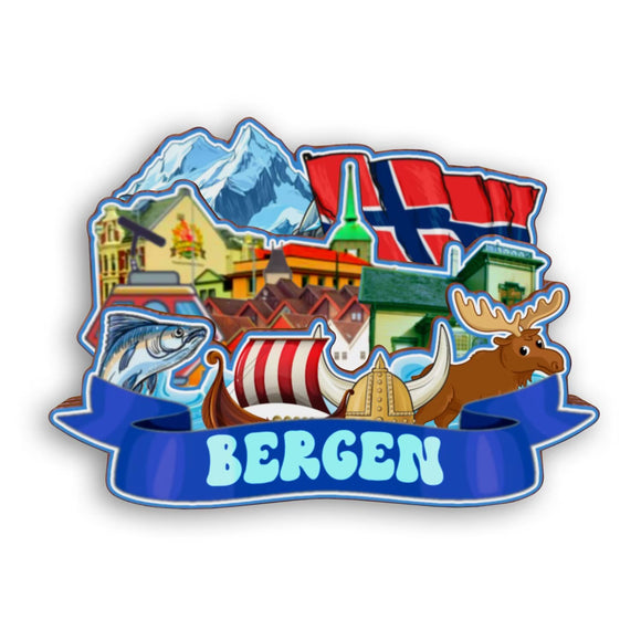Refrigerator Magnet for Bergen Norway  2269