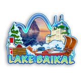 Refrigerator Magnet for Lake Baikal Russia  2551