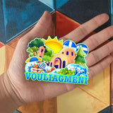 Refrigerator Magnet for Vouliagmeni Greece  1774