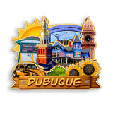Kühlschrankmagnet für Dubuque Iowa USA 945