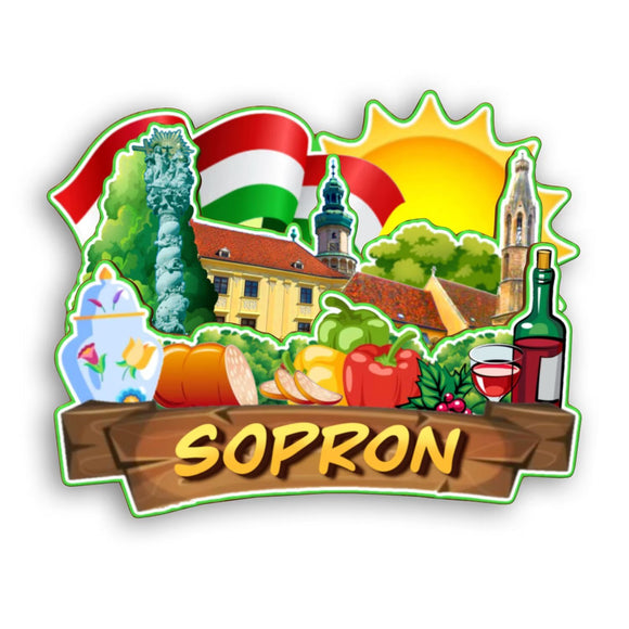 Refrigerator Magnet for Sopron Hungary  2146