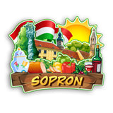 Refrigerator Magnet for Sopron Hungary  2146
