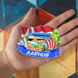 Refrigerator Magnet for Aarhus Denmark  2068