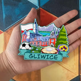 Refrigerator Magnet for Gliwice Poland  2136