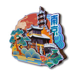 Магнит на холодильник для храма Цзимин, Нанкин, Цзянсу, Китай 89