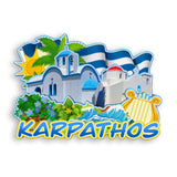 Refrigerator Magnet for Karpathos Greece  1770